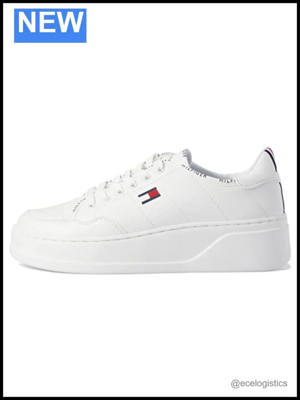 Synthetic Leather Sneakers - Lightweight Foam Midsole